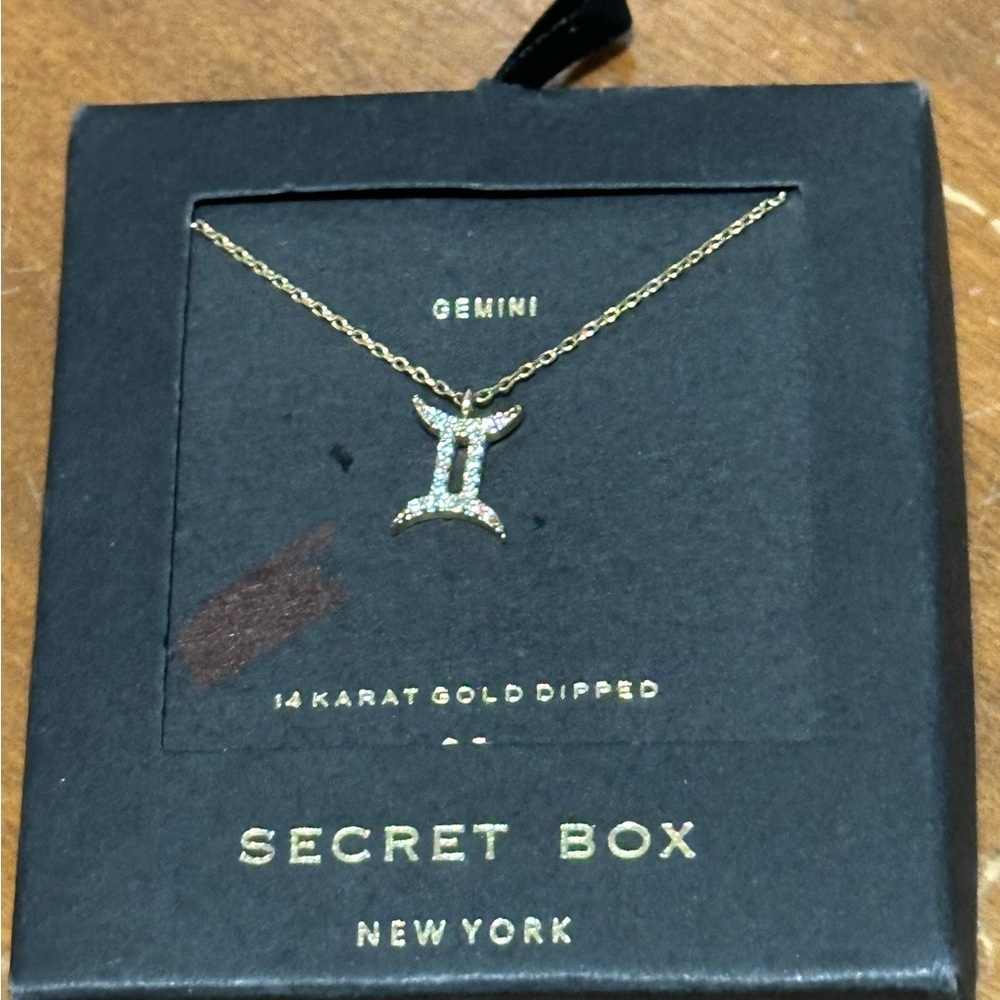 Voda Boutique 14k Dipped Gemini Necklace NIB